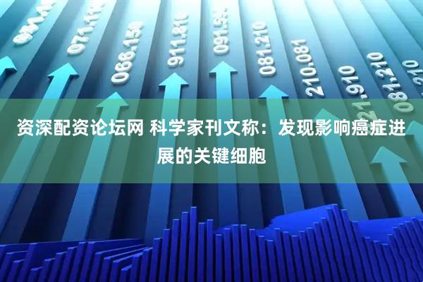资深配资论坛网 科学家刊文称：发现影响癌症进展的关键细胞